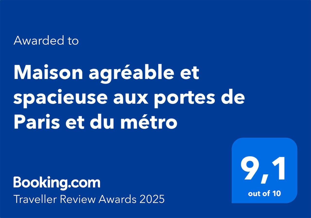 Maison Agreable Et Spacieuse Aux Portes De Paris Et Du Metro Saint-Ouen  Εξωτερικό φωτογραφία